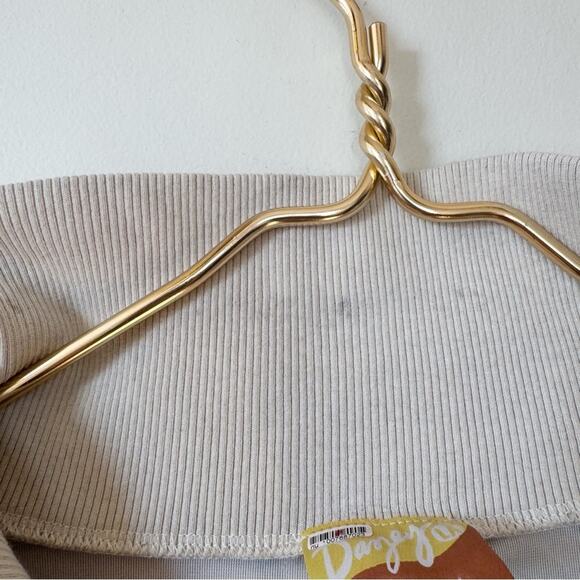 Dazey La Reflect Woman Figure Velour Half Zip Cropped Track Top L - Picture 9 of 11